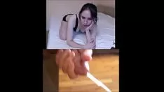 Jouer L'abbaye de Cfnm répond à mon enregistrement vidéo de phallus