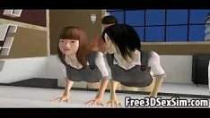 Riproduci Due hot 3d sketch asiatico babys aspirazione e fucworld-beater