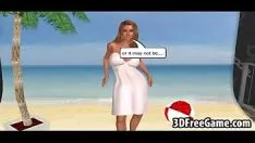 播放 这是一个 3D 金发辣妹，有大奶，正在被操