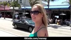 Play Nonprofessional skirt undergos money for a fuck 21