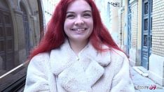 Redare Cercetaș german - drăguță, roșcată, domnișoara olivia 18 ani, iau dracu de casting dur