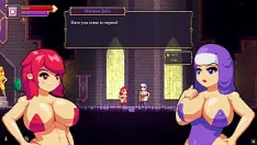Abspielen Scarlet maiden [hentai-spiel-pornospiel] folge 2 gloryhole und futanari-blowjob in den höhlen